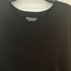 Chico's Black T shirt Chicos size 4